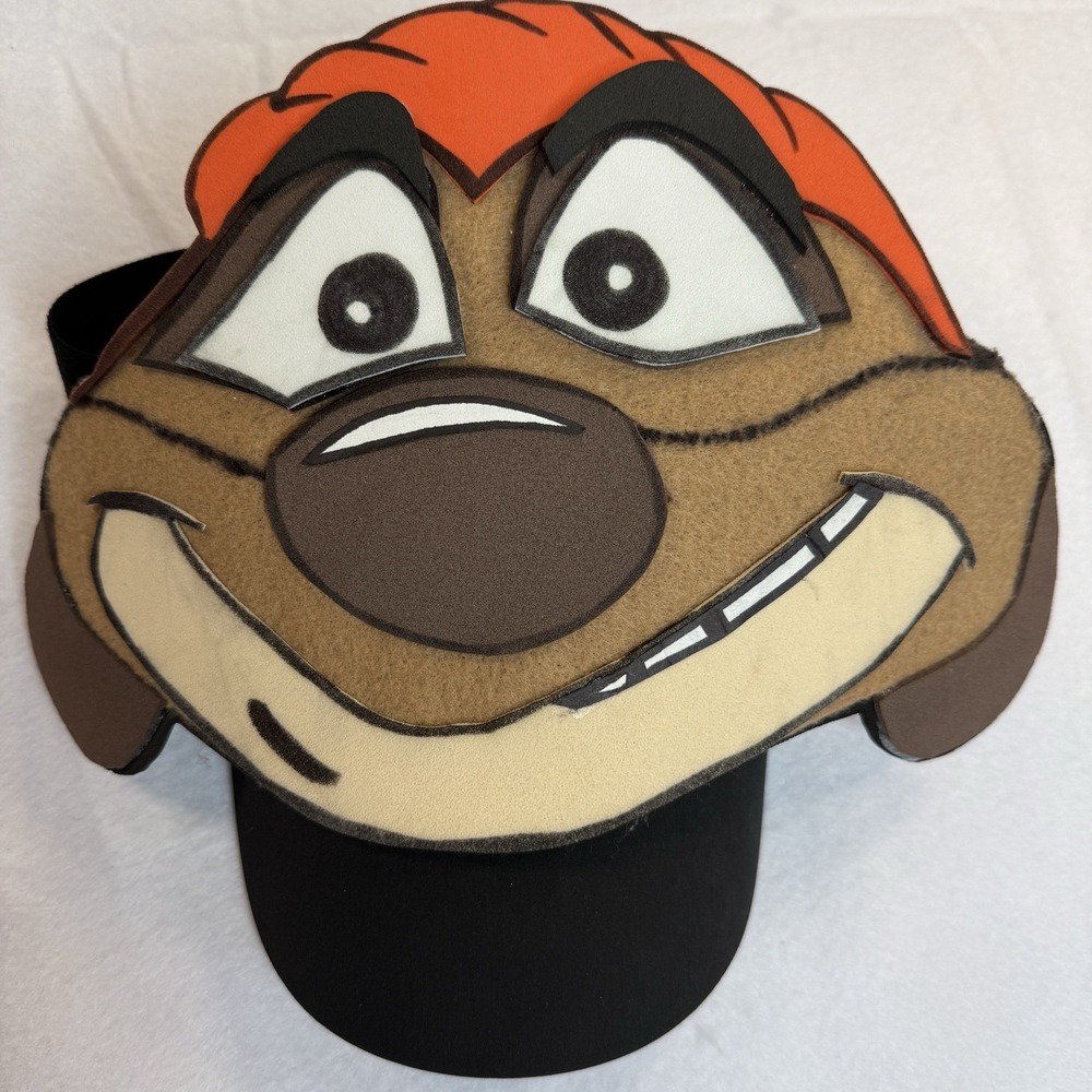 Timon Lion King Felt Visor Hat Character Headpiece Costume Halloween Youth